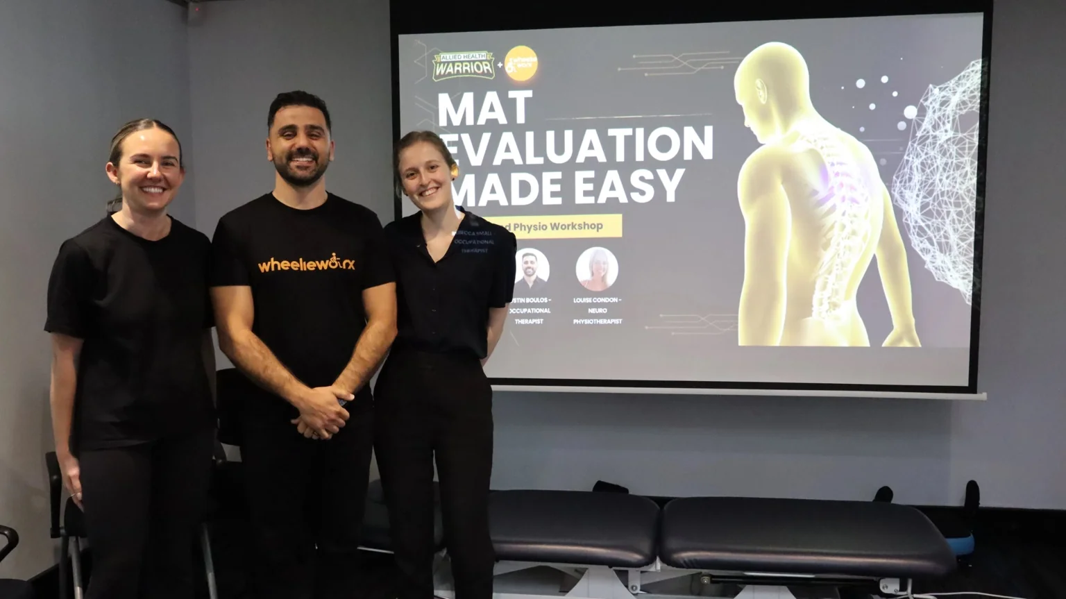 Allied health professionals attending clinical workshop and professional development training session in Australia